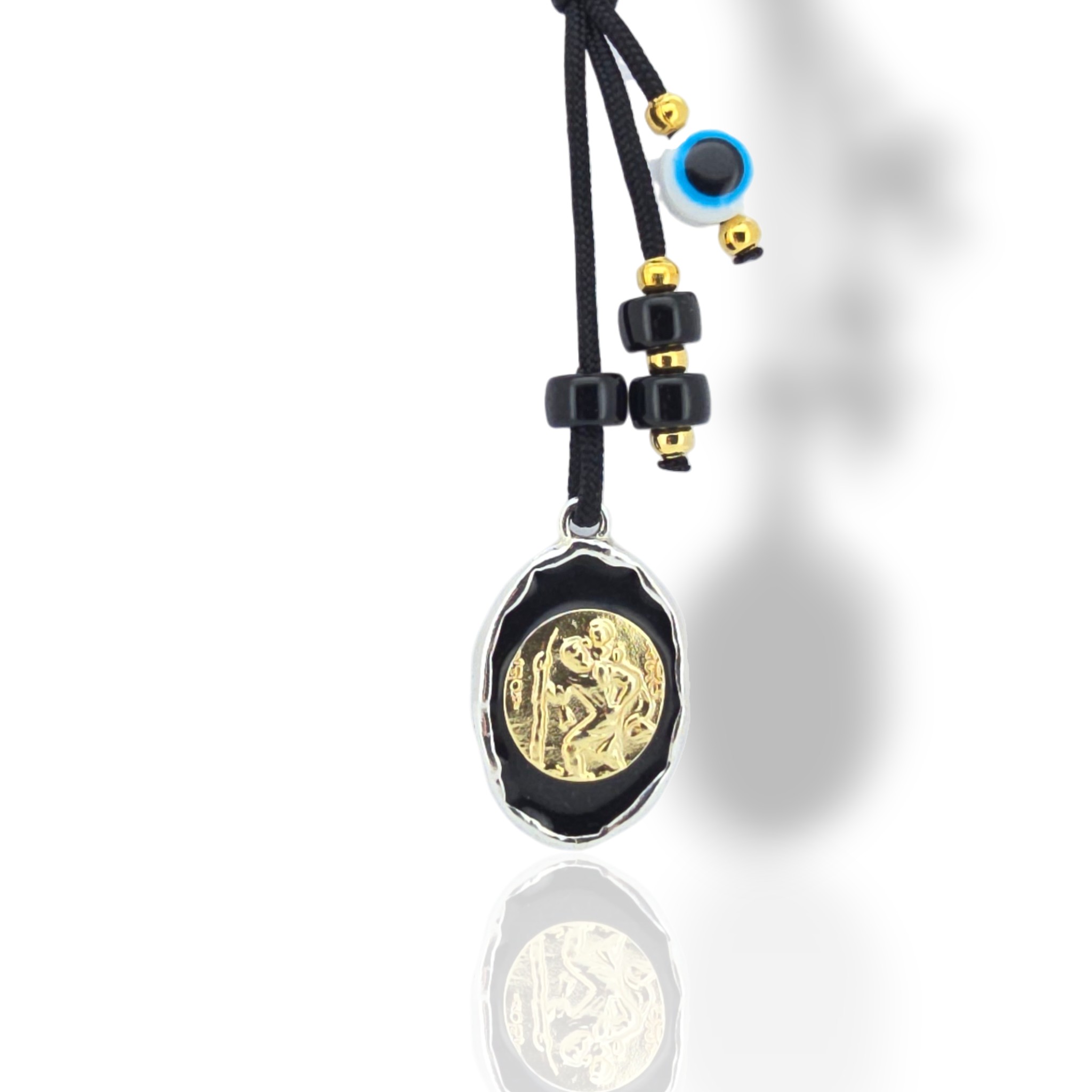 Silver 925° car charm with Saint Christopher (code L008313)